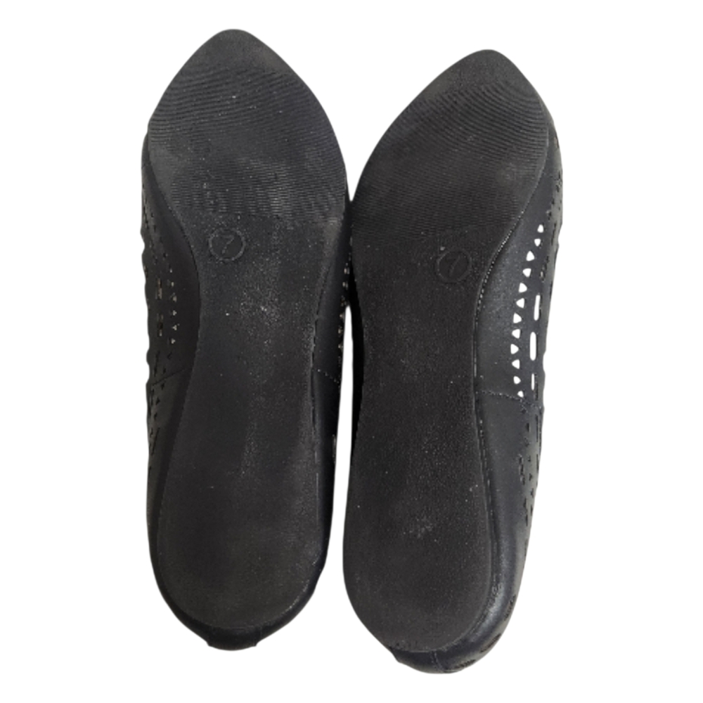 Candie's Shoes Slip On Flats Womens 7 Black Geometric Cut-Out Design Balletcore - Picture 9 of 9